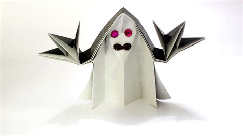How To Make Origami Halloween Ghost Easy Basic Simple Origami For