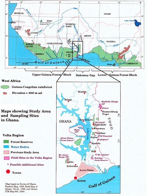 Volta Region Map