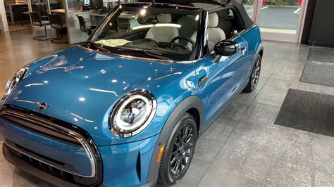 2022 Mini Cooper Convertible Island Blue Iconic Available Now 824
