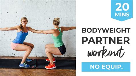 Bodyweight Partner Workout 8 Exercises To Do With A Friend Youtube