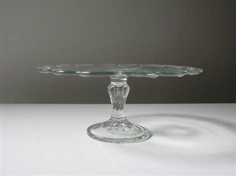 Vintage Glass Teardrop Cake Stand Indiana By Vandreyindustries