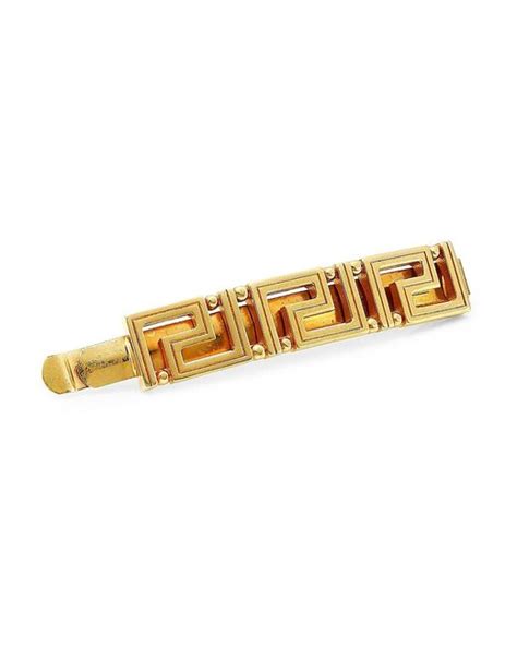 Versace Greca Baroque Hair Pin In Gold Metallic Lyst