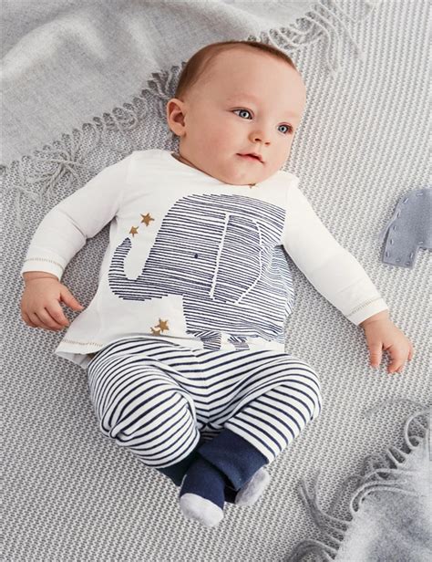 Autumn New Baby Boy Clothes Long Sleeved Elephant T Shirt Striped
