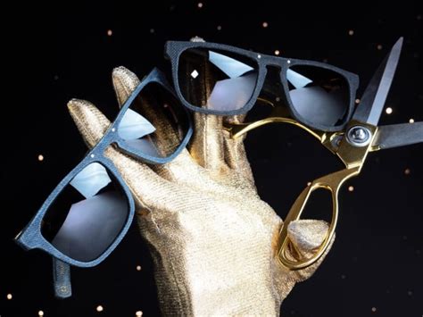 wear jeans on your eyes with these funky sunglasses made of upcycled denim