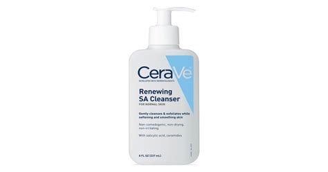 Best Face Wash For Acne Cerave Renewing Sa Cleanser Best Face Wash