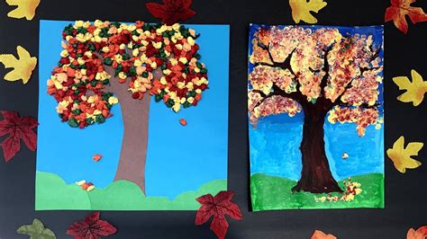 Fall Tree Craft Project Autumn Tree Youtube