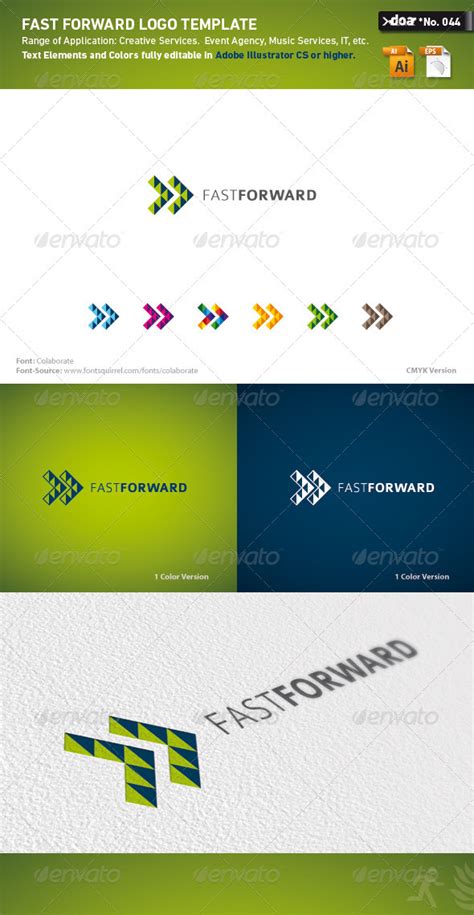 Fast Forward Logo Template Graphicriver