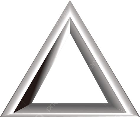 Triángulo De Metal Plateado Png Clipart De Triángulo Metal Plata