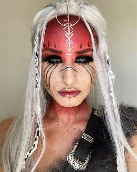 Pin By Rainey Wilson On Viking Warrior Makeup Viking Makeup