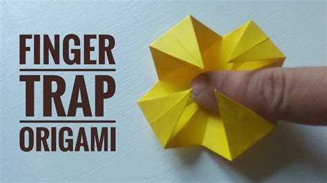 How To Make Easy Paper Finger Trap Easy Origami Diy Youtube
