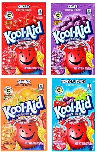 Kool Aid Drink Mix 6 Flavors Variety Pack 48 Packets Buy Online In Uae Grocery Products