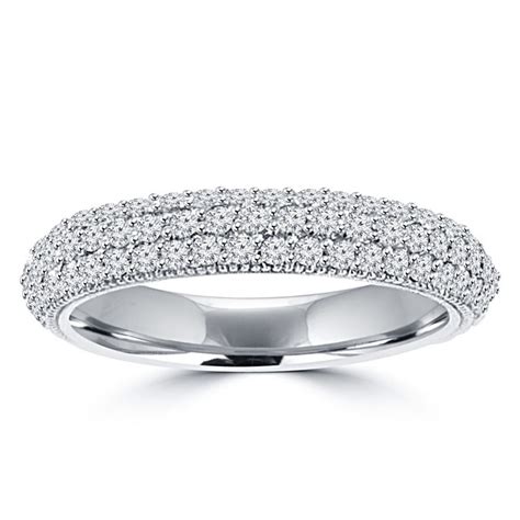Choose david rothstein music, and your wedding day in chicago, il, will be a dream. 1.25 ct Ladies Three Row Round Cut Diamond Wedding Band ...