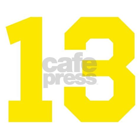 13 Yellow Thirteen Round Car Magnet By Gr8fulden Cafepress
