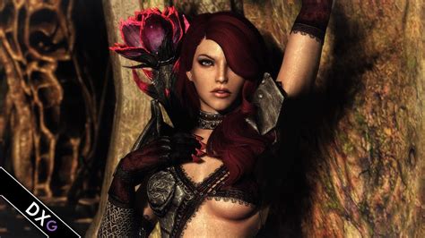 Merta Black Rose Armor Skyrim Mod Youtube