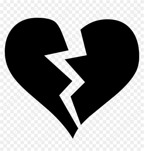 Broken Heart Clipart Silhouette Pictures On Cliparts Pub