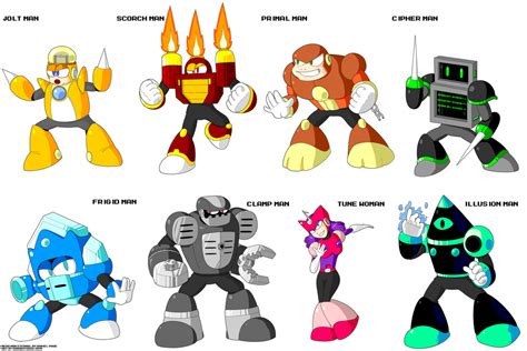 Mega Man Eternal Robot Masters By Karakatodzo On Deviantart