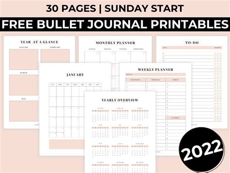 2022 Weekly Planner Free Printable Pdf Printables And Inspirations