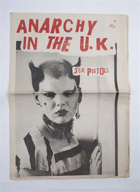Sue Catwoman On The Cover Of The First Issue Of Anarchy In The Uk Fanzine Punk Poster Punk