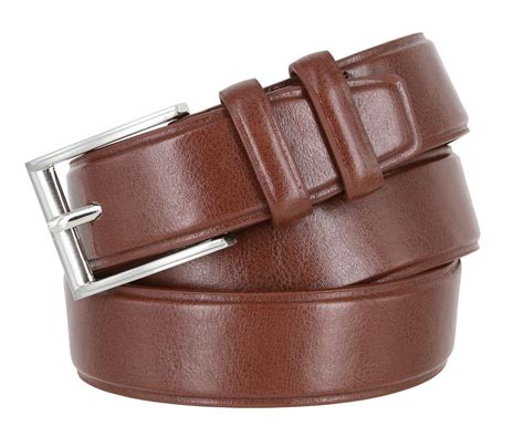 Men S Genuine Leather Casual Dress Belt 1 3 8 35mm Wide Nickle Plated Buckle Ebay