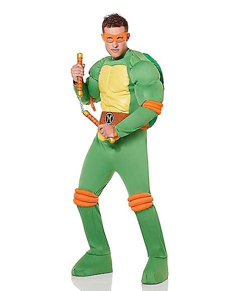 Adult Michelangelo Costume Deluxe Teenage Mutant Ninja Turtles