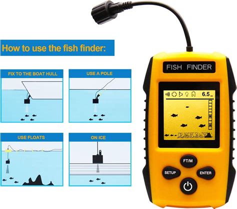Handheld Fish Finder Portable Fishing Kayak Fishfinder Fish Depth