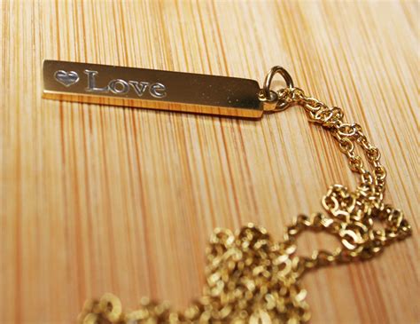 Custom Name Necklace Pendant For Women Engraved Bar