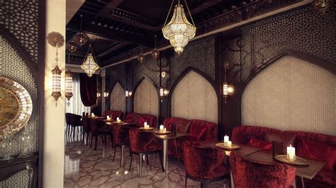 Arabic Style Restaurant Restaurant Booth Seating Bar Restaurant Design