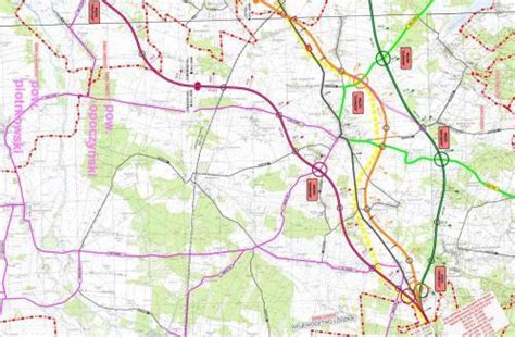 Mapa Drogi Ekspresowej S Sulej W Granica Wojew Dztw Obwodnica