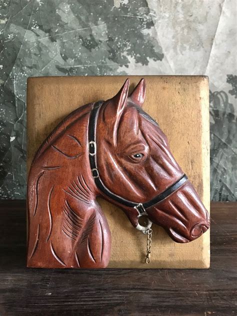 Vintage Wooden Horse Wall Art 3D Horse Art Carved Horse | Horse wall art, Art carved, Horse art
