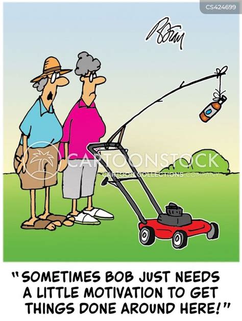 Funny Lawn Mower Cartoon