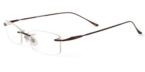unisex rimless metal eyeglasses