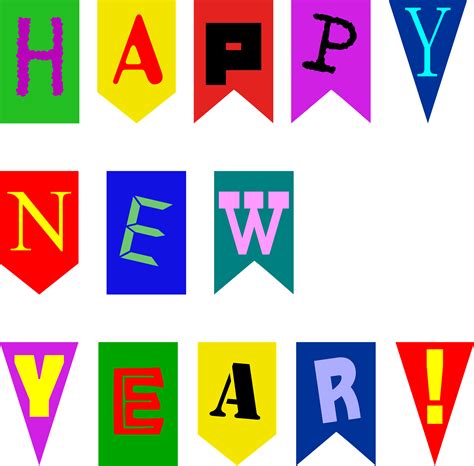 Transparent Happy New Year Clipart Free Template Happy New Year