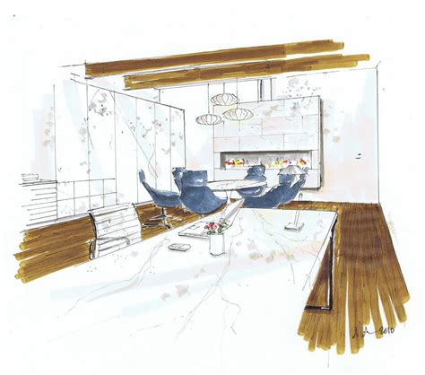 Modern Office 3 Interior Design Art Interior Design Sketches
