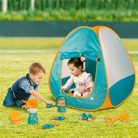 Meland Kids Camping Set With Tent 24pcs Camping Gear Tool Pretend