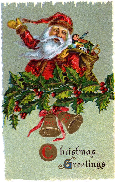 Victorian Christmas Clipart Template