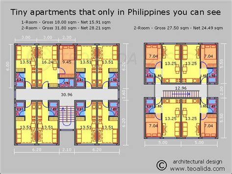 philippines tiny apartments apartment plans architectural floor