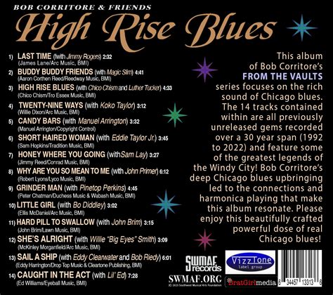 Bob Corritore And Friends High Rise Blues Cd Art Bob Corritore