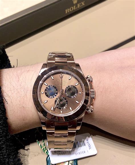 Rolex Daytona Full Rose Gold With A Chocolate Dial Without Numerals
