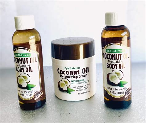 Spa Naturals 2pk 45oz Coconut Oil Moisturizing Body Oil