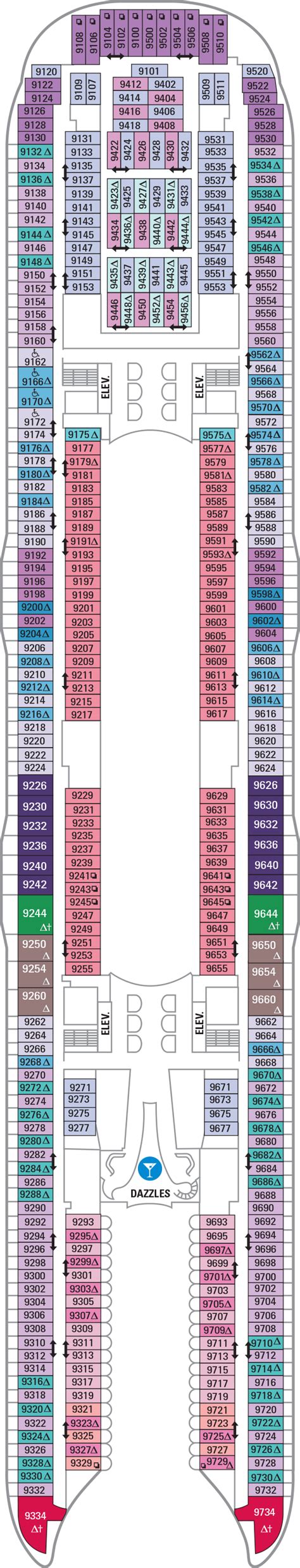 Allure Of The Seas Deck Plan 9 Cruise Gallery