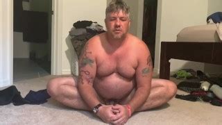 Naked Dad Bod Stretching Sex 40 Plus