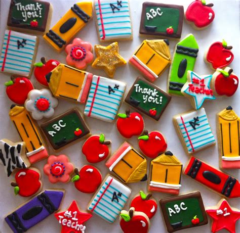 Adorable Back To School Mini Cookies By Haley Cakes And Cookies More