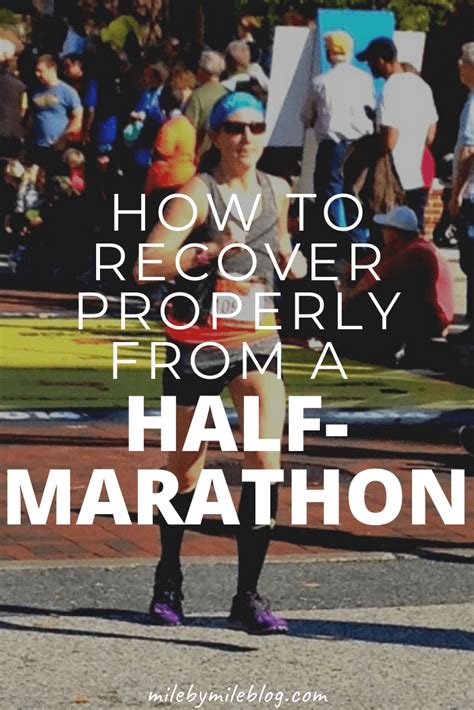 How To Recover Properly From A Half Marathon Running Marathon Training Half Marathon Recovery