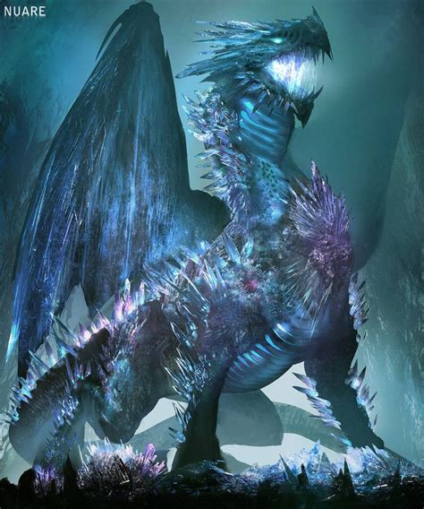 Crystal Dragon Fantasy Creatures Mythical Creatures Art Dragon Pictures