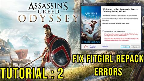 How To Fix Assassin S Creed Odyssey Fitgirl Repack Errors Tutorial 2