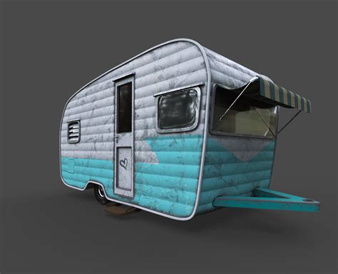 Artstation Camper Trailer 3d Model