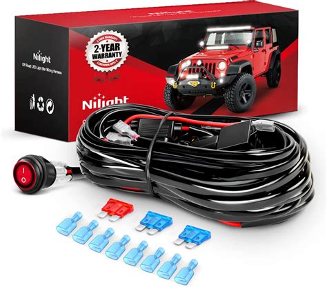 Buy Nilight Led Light Bar Wiring Harness Kit 16awg 12v On Off