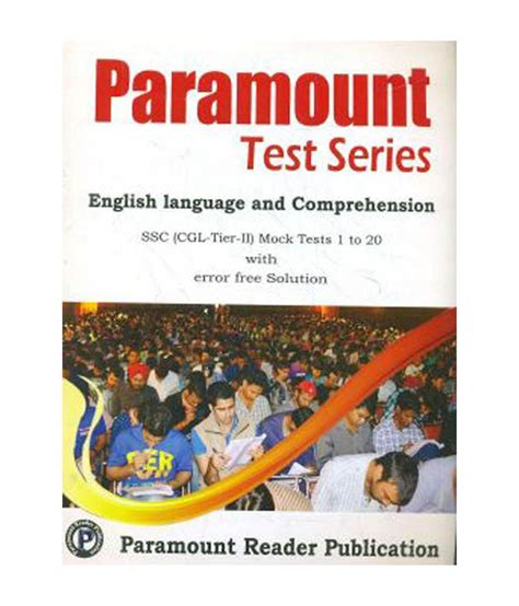 Paramount Test Series Ssc CGL Mains English Language Comprehension 1