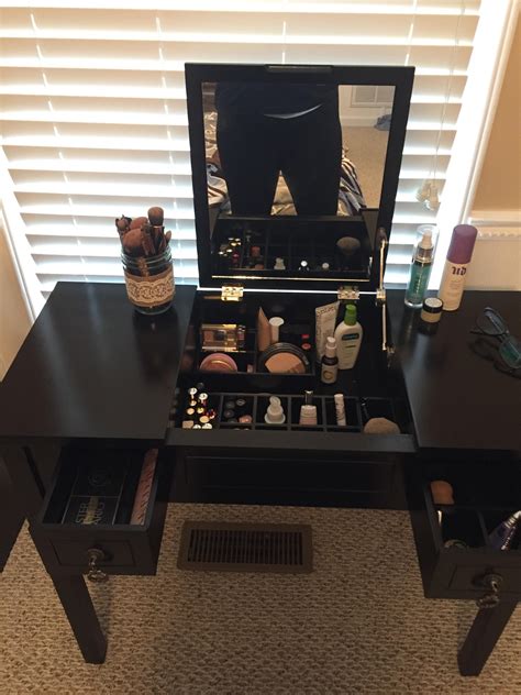 Finally Have A Vanity And All My Makeup Organizers Makeuporganization