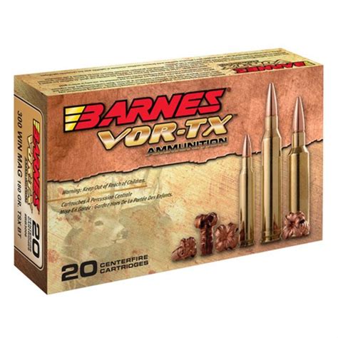 Barnes, the leader in bullet innovation offers hunters the ultimate in accuracy, terminal performance and handloaded precision in a factory loaded round. Barnes VOR-TX 7mm Rem Mag 160gr TSX 20/bx - Reloading ...